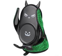 Supporto per telefono da auto con doppia clip per bocchetta dell'aria e installazione a ventosa, girevole a 360 gradi per angoli di visione regolabili durante la guida (diamante verde)