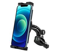 Supporto per telefono da auto con doppio caricatore USB, ricarica rapida, per iPhone 15 Pro Max 14 13 12 11 XS XR X SE 8 Plus, Samsung Galaxy, Android, tutti gli smartphone