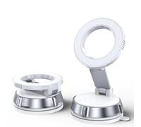 Supporto per telefono da auto, con forte ventosa, supporto regolabile per parabrezza per navigatore GPS, adatto per telefoni da 4 a 7 pollici, colore: nero (bianco)