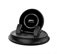 Supporto per telefono da auto con ricarica rapida da 15 W, supporto wireless per cruscotto parabrezza, supporto per telefono per iPhone, Samsung e telefoni Android (nero)
