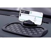 Supporto per Telefono da Auto con Tappetino Antiscivolo per Mercedes Benz EQS (V297) 2021 2022 2023, Girevole a 360° Accessorio Multifunzione per Cruscotto,Black