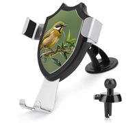 Supporto per telefono da auto con uccelli in fiore verde oliva per esterni, supporto per telefono cellulare a mani libere, antiscivolo, ultra stabile, universale, compatibile con la maggior parte dei
