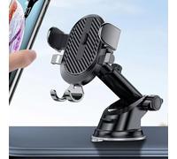 Supporto per telefono da auto per cruscotto e parabrezza - Staffa girevole a 360° regolabile con impugnatura in silicone antiscivolo, materiale ABS, misura