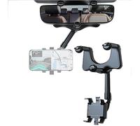 Supporto per telefono da auto per specchietto retrovisore, supporto per cellulare auto, girevole e retrattile, universale per smartphone per iPhone 7-14 Pro Max, Samsung, Huawei, Xiaomi, LG, ecc