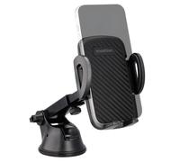 Supporto per telefono da auto - Regolabile - Universale - Carbonio - Cruscotto /