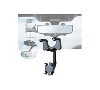 Supporto per telefono da auto, specchietto retrovisore girevole a 360, retrattile, multifunzione