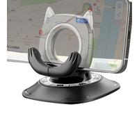 Supporto per telefono da auto, supporto antiscivolo per cruscotto con base in silicone resistente al calore, supporto girevole a 360° per navigare alla guida, supporto GPS per viaggi su