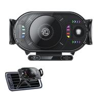 Supporto per telefono da auto, supporto girevole antiscivolo da 15 W, caricabatterie wireless per auto, per la maggior parte degli smartphone, SUV, camper, berlina, prese d'aria per uomini e donne