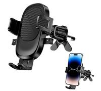 Supporto per Telefono da Auto, Supporto per Telefono con Bocchetta d'Aria, Rotazione a 360°, Utilizzo Con Una Sola Mano, Design Antiscivolo, Compatibile con la Maggior Parte Dei Telefoni Cellulari