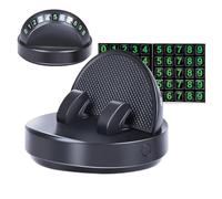Supporto per telefono da auto, supporto per telefono da auto, supporto mobile per cruscotto auto, organizer per smartphone, con targa per numero di parcheggio, per minivan, berlina, guida sicura