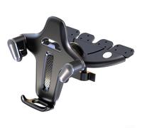 Supporto per telefono da auto, supporto regolabile a 360° per smartphone da 4,7 a 7,2 pollici, compatibile con iPhone, Samsung, Android (argento)