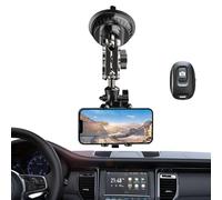 Supporto per telefono da auto, universale, con per live streaming, supporto per auto con vista in prima, supporto regolabile per registrare guida, GPS, video, cruscotto, accessorio G