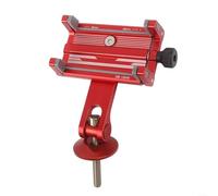 Supporto per telefono da bici con sistema di bloccaggio meccanico a quattro artigli progettato per la stabilità su strade accidentate e tutte le condizioni di guida (modello manubrio rosso)