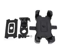 Supporto per Telefono da Bici e Moto Elettriche, Bloccaggio Rapido Giratorio 360¡ã con Ammortizzatore, Design Resistente e Antiscivolo, Compatibile Smartphone Universale, Nero (BLACK)