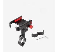 Supporto per telefono da bici resistente realizzato in lega di alluminio resistente con presa anti scossa e rotazione completa per una presa sicura dello smartphone durante i percorsi di ciclismo