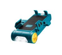 Supporto per Telefono da Bicicletta 5-In-1 con Luce LED, Power Bank da 2000mAh, Clacson da 130dB e Caricatore USB, Supporto per Manubrio con