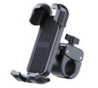 Supporto per telefono da bicicletta, per iPhone 16, 15, 14, 13, Galaxy S24, S23 e smartphone da 4,5-7 pollici, girevole a 360°, per scooter, ATV, bici da strada, mountain bike, golf, navigazione in