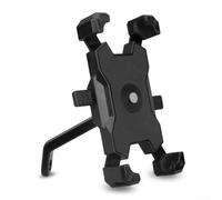 Supporto per telefono da bicicletta, per manubrio da 11,9 a 17,8 cm | Angoli in EVA antiurto, superficie antiscivolo, protegge il telefono da graffi, sicuro su strada accidentata (E)