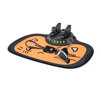 Supporto per telefono da cruscotto antiscivolo con motivo gatto e organizer per telefono per auto, base multifunzione in silicone con targhetta per display