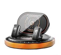 Supporto per telefono da cruscotto auto, girevole, con una sola mano, antiscivolo, impermeabile, con base in silicone più ampia per una navigazione sicura durante la guida, nero (B)