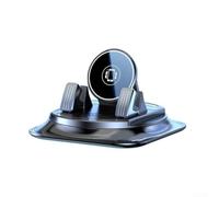 Supporto per telefono da cruscotto girevole a 360 gradi per smartphone, pieghevole, antiscivolo, realizzato in materiale ABS, colore nero per una guida sicura e chiamate in vivavoce nel veicolo
