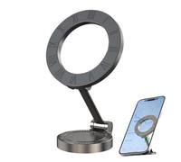 Supporto per telefono da cruscotto, supporto magnetico per telefono cellulare, pieghevole, per dash, 360 gradi, montaggio a ventosa rotante per cruscotto, scrivania o pareti