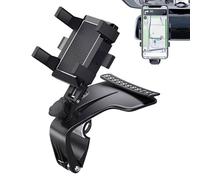 Supporto Per Telefono Da Cruscotto - Supporto Per Auto Girevole A 360° Con Piastra Di Parcheggio | ABS Silicone Universale 16x10x9,5 Cm | Funzionamento Con Una Sola Mano Per Tutti Gli Smartphone GPS V