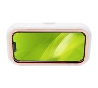 Supporto per telefono da doccia con rotazione a 360 gradi con design impermeabile e schermo sensibile al tocco, montaggio a parete per bagno e cucina (bianco B)