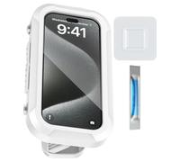 Supporto per telefono da doccia impermeabile - Supporto da parete per telefono cellulare, supporto adesivo regolabile a 360 gradi | Resistente e facile da installare per cucina piscina da bagno di