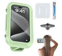 Supporto per telefono da doccia impermeabile - Supporto da parete per telefono cellulare, supporto adesivo regolabile a 360 gradi | Resistente e facile da installare per cucina piscina da bagno di