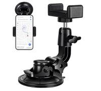 Supporto per telefono da finestrino per auto, regolabile, supporto a ventosa per auto, flessibile, per la maggior parte dei veicoli