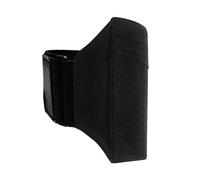 Supporto per telefono da gamba, borsa antiscivolo alla caviglia, portafoglio per polpaccio, cintura per telefono regolabile in grado di fitness per corsa escursionismo, Colore: nero.