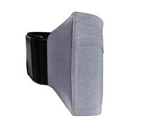 Supporto per telefono da gamba, borsa per fascia sportiva, antiscivolo, alla caviglia, per regolare il braccio in grado di adattarsi al braccio per donne e uomini, Colore grigio, Taglia unica