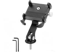 Supporto per telefono da manubrio in lega di alluminio con caratteristiche antiurto e impugnatura a sei artigli si regola per adattarsi ai telefoni 55 100 mm di larghezza per un montaggio sicuro