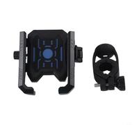 Supporto per telefono da manubrio moto con bracci e leva a sgancio rapido per un posizionamento costante del dispositivo (blu)