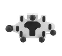 Supporto per Telefono da Manubrio per Moto con Bloccaggio a 5 Artigli e Design Ruotabile per un Comodo Utilizzo con una Sola Mano su Vari di Strada (SILVER)