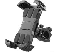 Supporto per telefono da moto, antiurto, con blocco multidirezionale, funzionamento con una sola mano, rotazione a 360 gradi, anti vibrazione, compatibile con telefoni da 4 7 a 7 da 2 pollici