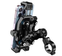Supporto per Telefono da Moto Antivibrazione con 4 Ammortizzatori Universale da