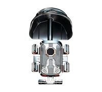 Supporto per telefono da moto, clip anti-shake con cappello, supporto per telefono da moto, per mountain bike, navigazione, tour, pendolari, autostrada, città