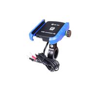 Supporto per telefono da moto con caricatore USB - RNCYN - Ricarica rapida QC3.0 - Rotazione a 360 - Compatibile con telefoni da 5,4 a 7,2 pollici