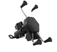 Supporto per telefono da moto, modello universale con funzione di ricarica, compatibile con la maggior parte degli smartphone da 3 a 6,5 pollici,