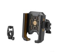 Supporto per telefono da moto, per smartphone da 11,9 a 18,2 cm, con una mano sola, in silicone, ammortizzante, accessorio da ciclismo (oro)