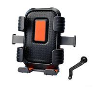 Supporto per telefono da moto, stabile, supporto a 6 artigli per dispositivi da 4,7 a 7,2 pollici, staffa girevole a 360 gradi per manubrio specchio adatto per scooter elettrico bicicletta equitazione