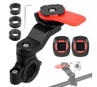 Supporto per telefono da moto, supporto per smartphone per manubrio da moto, supporto per telefono da bicicletta, universale, supporto per cellulare girevole a 360°, per smartphone da 4,7 a 7,4