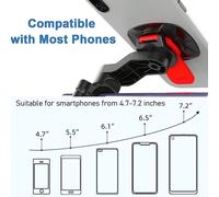 Supporto per telefono da moto, supporto per telefono cellulare da bicicletta con ammortizzatore anti-vibrazione per forcella, rotazione a 360°, morsetto per manubrio di bicicletta, supporto per manubr