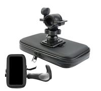 Supporto per telefono da moto, supporto per telefono da scooter - Borsa per cellulare impermeabile per motocicletta,Supporto girevole per telefono da moto con borsa impermeabile coppia