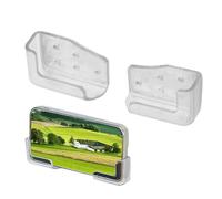 Supporto Per Telefono Da Parete - ABS Trasparente 2,05x1,38x0,87 Pollici | Supporto Per Telefono Autoadesivo | Porta Cellulare Da Parete Con SupportoPer Punch Gratuito | Mensola Per Telefonoo Con