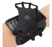 Supporto per telefono da polso per corsa, rotazione di 360 gradi supporto per telefono per corsa fascia da braccio per iPhone 13 Pro Max, per Galaxy, per Huawei, per Oppo, per LG, per escursionismo in bicicletta (nero)