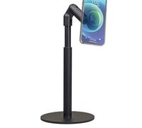 Supporto per Telefono da Scrivania | Dispositivo Magnetico Rotante a 360 Gradi - Girevole a 360 Gradi per Cellulare da Scrivania,per Registrazione Video Live Streaming Riprese e Videoconferenze