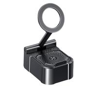 Supporto per telefono da scrivania, supporto magnetico per cellulare con altoparlante integrato, base multifunzionale con caricabatterie e da scrivania, regalo originale per la festa del